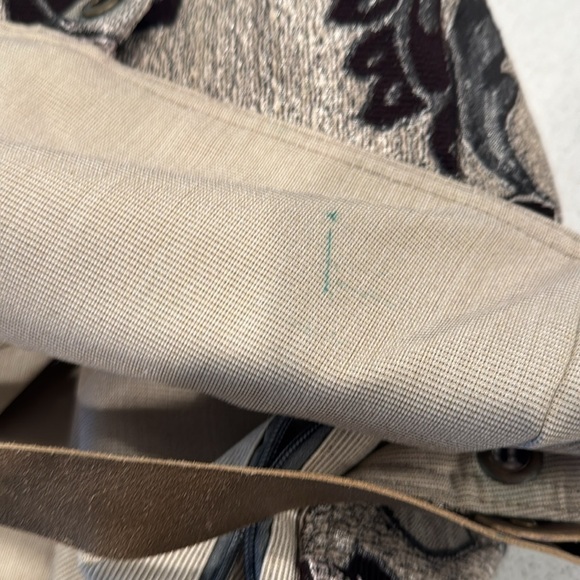 ZAND Amsterdam purse bag tote silver cream floral with movable straps - Picture 13 of 16